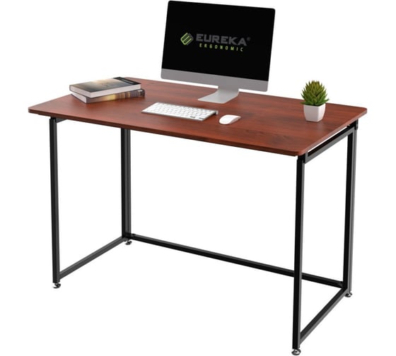 Изображение товара Складной письменный стол Eureka ERK-FT-43T с шириной 109 см Teak ERK-FT-43T-V2