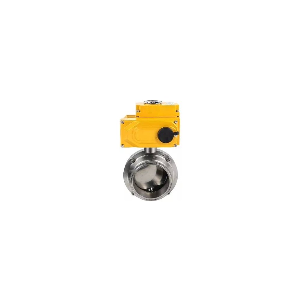 Затвор clamp DN.ru 304-304-Sil-2W-C-H Ду50 Ру10 пищевая нерж.сталь, электропривод 24В D050-73388