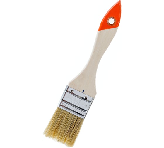 Изображение товара Кисть HEADMAN малярная плоская "Бейсик" натуральная щетина 1,5 д. 38 мм 682-003