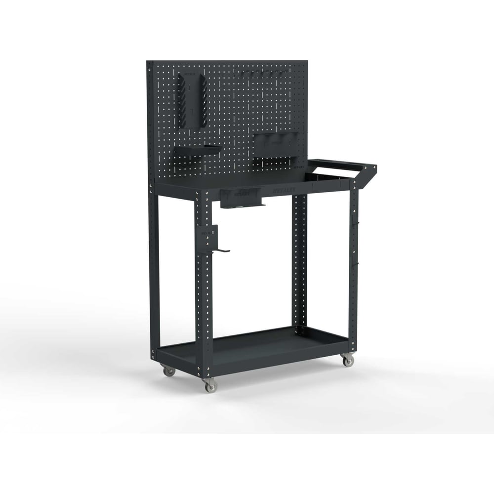 Изображение товара Тележка инструментальная ООО Металекс Тип 4 900x450x800 2-е полки (серый) / 118248