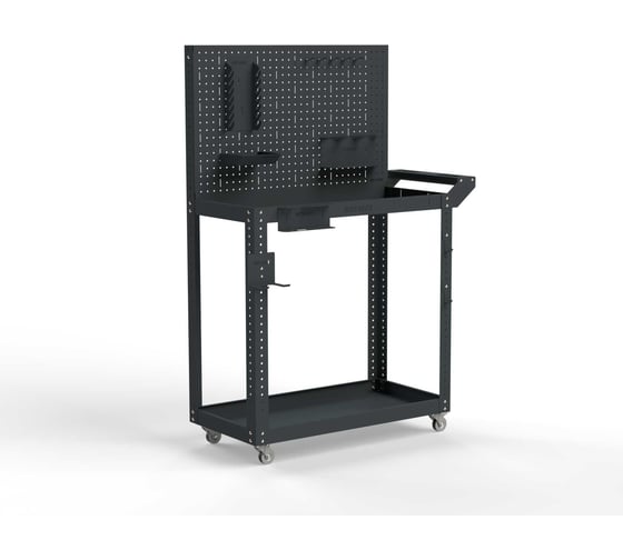 Изображение товара Тележка инструментальная ООО Металекс Тип 4 800x450x800 2-е полки (серый) / 118247