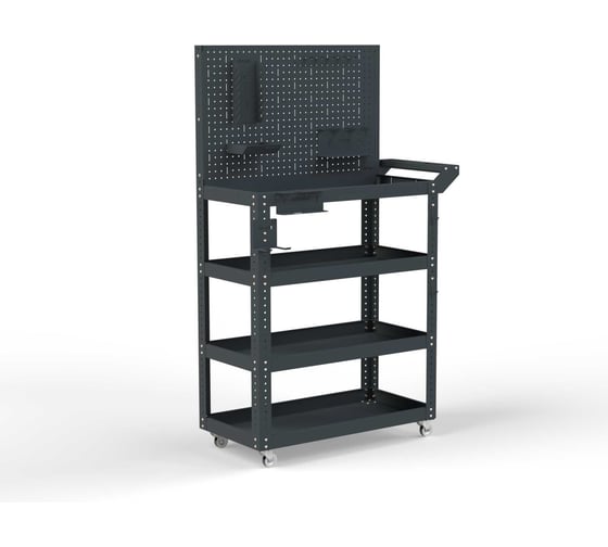 Изображение товара Тележка инструментальная ООО Металекс Тип 4 900x400x950 4 полки (серый) / 118327