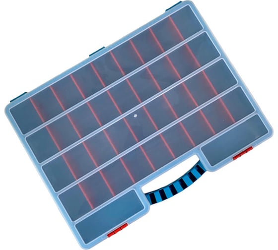 Изображение товара Органайзер Тара.ру п/п 517x395x60 с разделителями, 38 ячеек цв. бирюзовый 37000