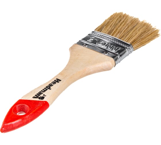 Изображение товара Кисть HEADMAN малярная плоская "Стандарт" натуральная щетина 2 д. 50 мм 682-011