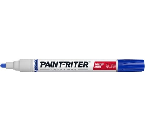 Изображение товара Маркер-фломастер Markal PAINT-RITER INDUSTRY MARKER SL100 BLUE / синий 31240420