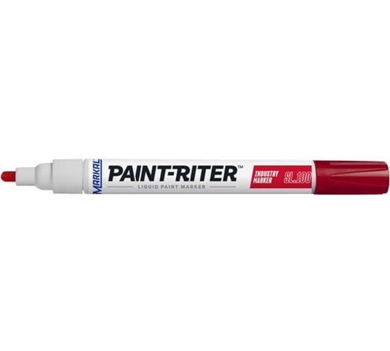 Изображение товара Маркер-фломастер Markal PAINT-RITER INDUSTRY MARKER SL100 RED / красный 31240320