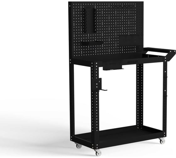 Изображение товара Тележка инструментальная ООО Металекс Тип 4 700x400x800 2-е полки (черный) / 118251