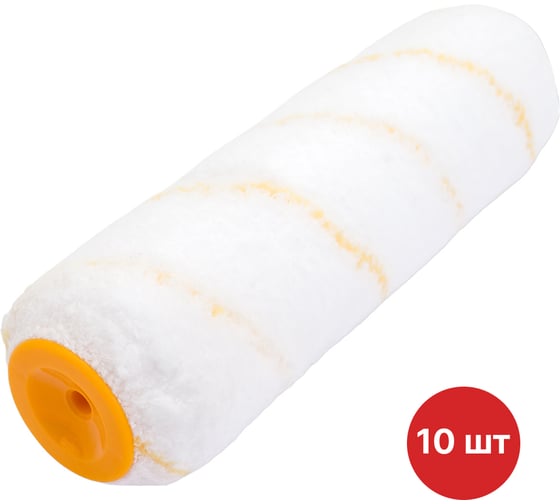 Изображение товара Валик малярный сменный SAMGRUPP 200 мм, 40 мм, ворс 12 мм иск.мех., бюгель 6 мм 10 шт. SAMC-009040200-10