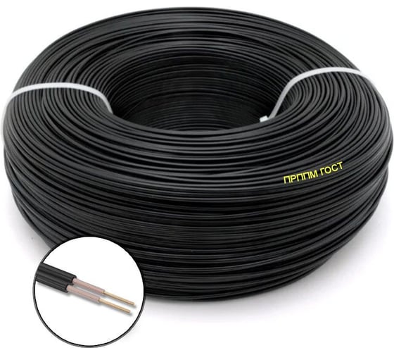 Изображение товара Провод телефонной связи БУРЕВЕСТНИК прппм 2x1.2 мм2, 2м BOZ66705L2