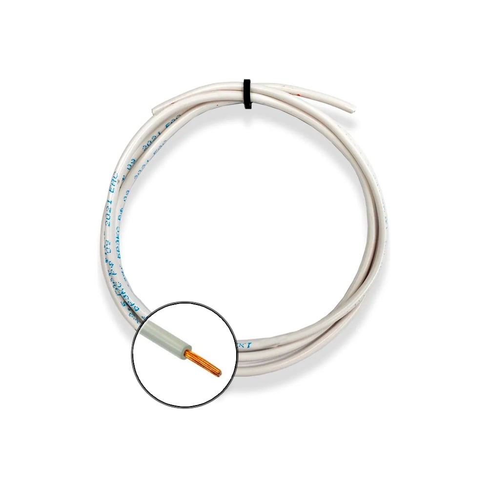 Изображение товара Провод теплостойкий БУРЕВЕСТНИК пвкв 1x6 мм2, 1м BOZ97251L1