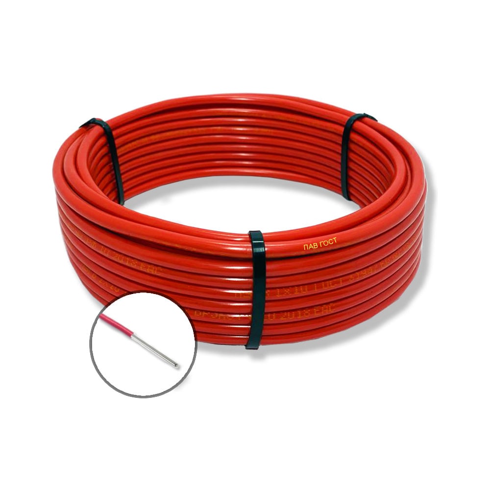 Изображение товара Провод установочный БУРЕВЕСТНИК пав 1x16 мм2 красный 5 м BOZ251783L5