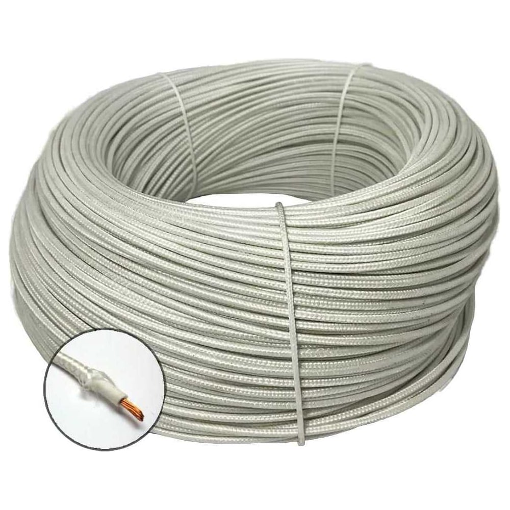 Изображение товара Термостойкий провод БУРЕВЕСТНИК ркгм 1x4 мм2 1м высокая температура