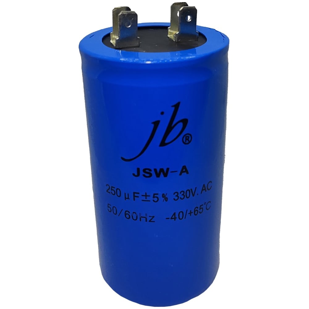 Изображение товара Пусковой конденсатор JB Capacitors 250мкФ 330В JSW-A (CD60) клеммы