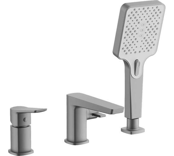 Изображение товара Смеситель на борт ванны BELZ оружейная сталь B66715-3