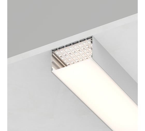 Изображение товара Накладной профиль FERON для светодиодной ленты CAB258 «накладной», цвет серебро, 10375