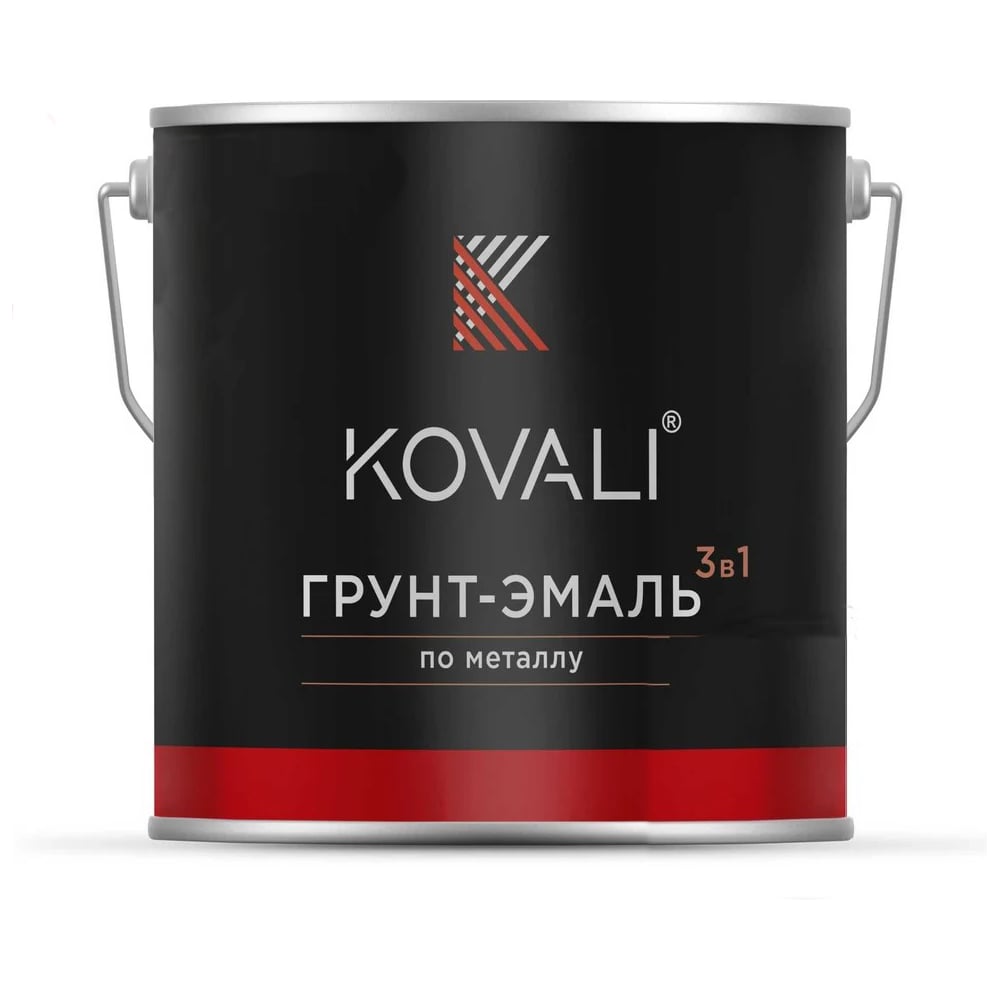 Изображение товара Грунт-эмаль KOVALI 3 в 1 полуглянец NCS S 0540-G40Y 2.4 кг