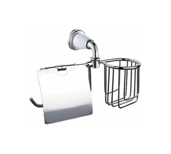 Изображение товара Настенный держатель для освежителя и туалетной бумаги Potato с крышкой P7203-1