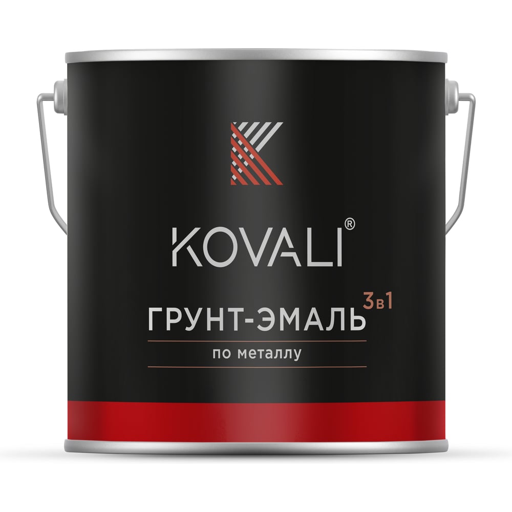 Изображение товара Грунт-эмаль KOVALI 3 в 1 матовая NCS S 0907-R10B 2,4 кг для металла и покрытия