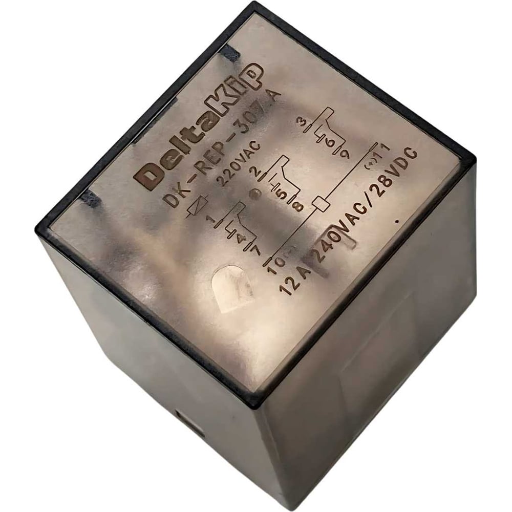 Изображение товара Промежуточные реле DELTAKIP серии DK-REP (307.A, 3 конт., 220V AC, 12A) (уп.10шт) DK-K0000064_10