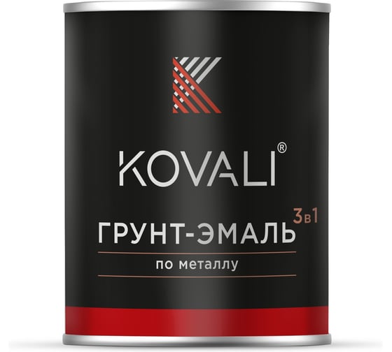 Изображение товара Грунт-эмаль KOVALI 3 в 1, матовая, NCS S 0804-G60Y, 0,8 кг, А3.2.10804-G60Y