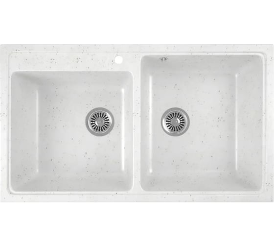 Изображение товара Кухонная мойка GreenStone GRS-85k цвет: белый GRS-85k-331