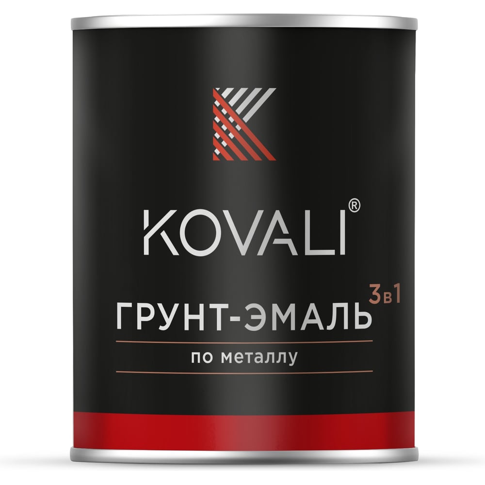 Изображение товара Грунт-эмаль KOVALI 3 в 1 матовая для металла и бетона 0,8 кг