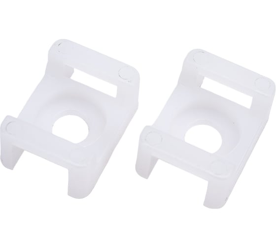 Изображение товара Монтажная площадка под винт IEK ПМ 22х16х6 мм, белая, 100 шт. UHP33-22-16-6-100-K01