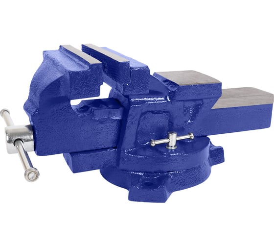 Изображение товара Слесарные поворотные тиски с наковальней KRAFT 150 мм KT 705210