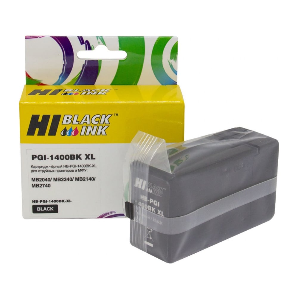 Изображение товара Картридж Hi-Black PGI-1400XLBK для Canon MAXIFY черный 395 рублей