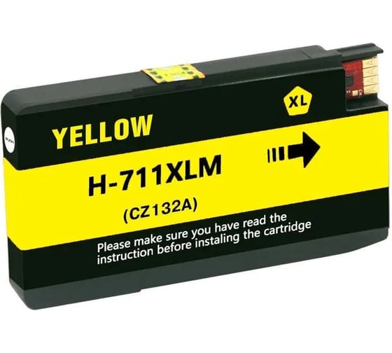 Изображение товара Струйный картридж NV Print 711 Yellow для HP Designjet T120/T520 29 мл совместимый NV-CZ132A