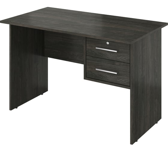 Изображение товара Стол Монолит Канцлер однотумбовый 2 ящика с замком 1180x650x750 КЦ06.12