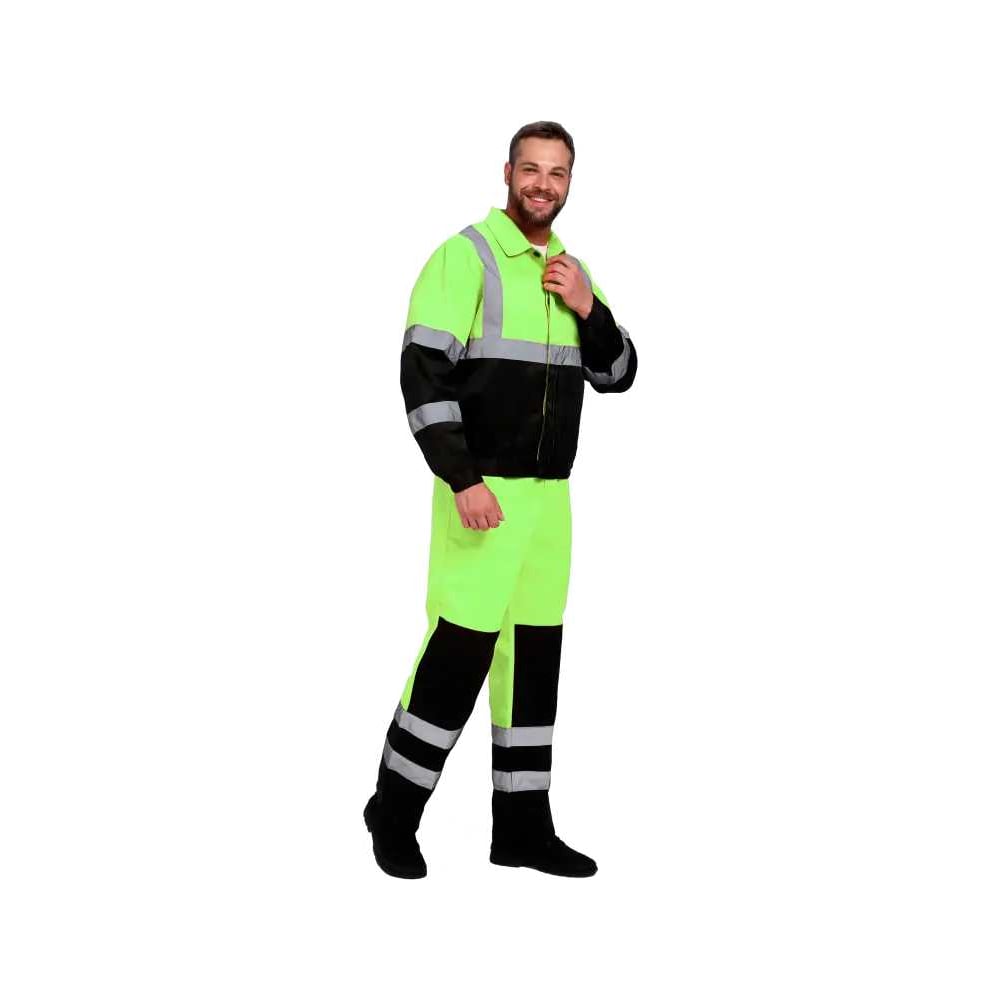 Изображение товара Костюм сигнальный FORT Неон (куртка + полукомбинезон) желт/чёрн р.64-66