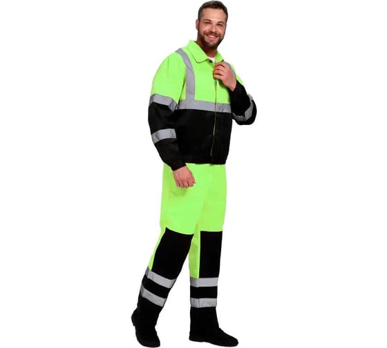 Изображение товара Костюм сигнальный FORT Неон (к+п/к)(желт/черн) р.56-58/170-176 50145310 00-50145310