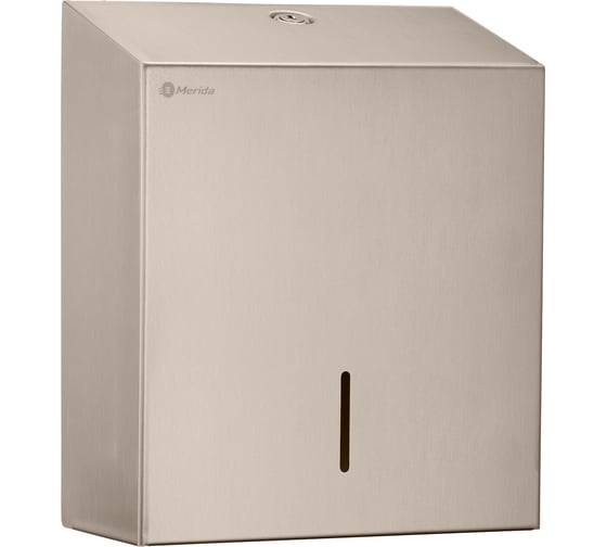 Изображение товара Диспенсер для туалетной бумаги в рулонах MERIDA STELLA R металлический, антифингер BSA203.R