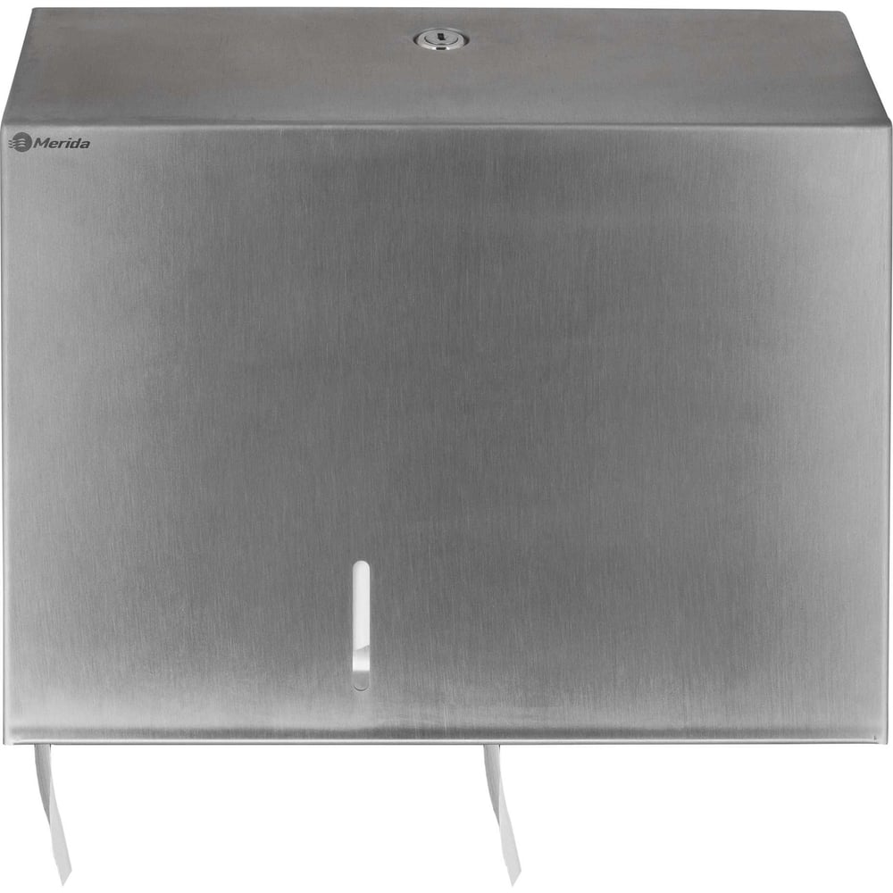 Изображение товара Диспенсер для 2 рулонов туалетной бумаги MERIDA STELLA R металлический, антифингер BSA202.R