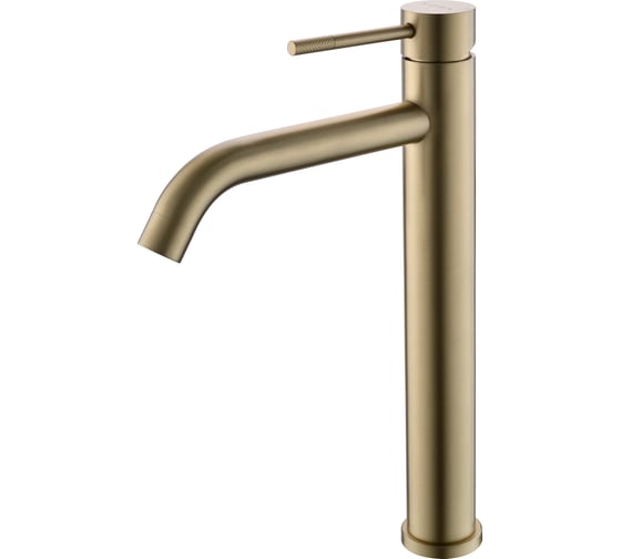 Изображение товара Смеситель для раковины VODA Vessel высокий, арт. золотой VSL25G