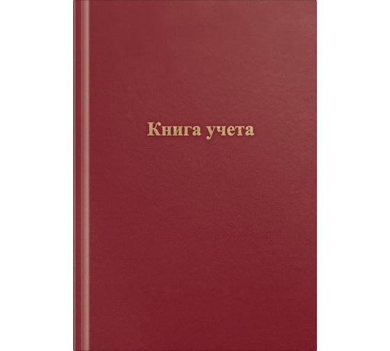 Изображение товара Книга учета OfficeSpace А4, 96 листов, клетка, 200х290 мм, бумвинил, цвет красный, блок офсетный 275752
