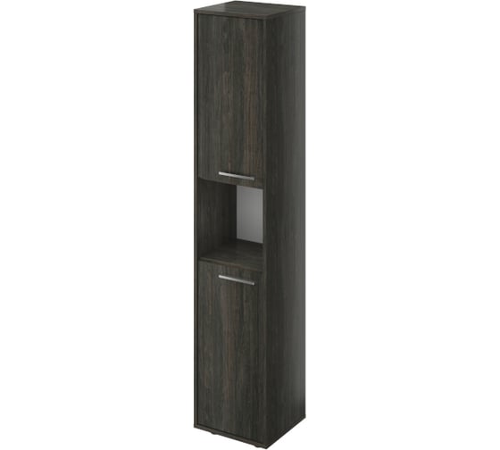 Изображение товара Колонка Монолит Канцлер 1 открытая полка (371x338x1845) (КЦ15+КЦ17_2) Дерево карбон12 КЦ34.12