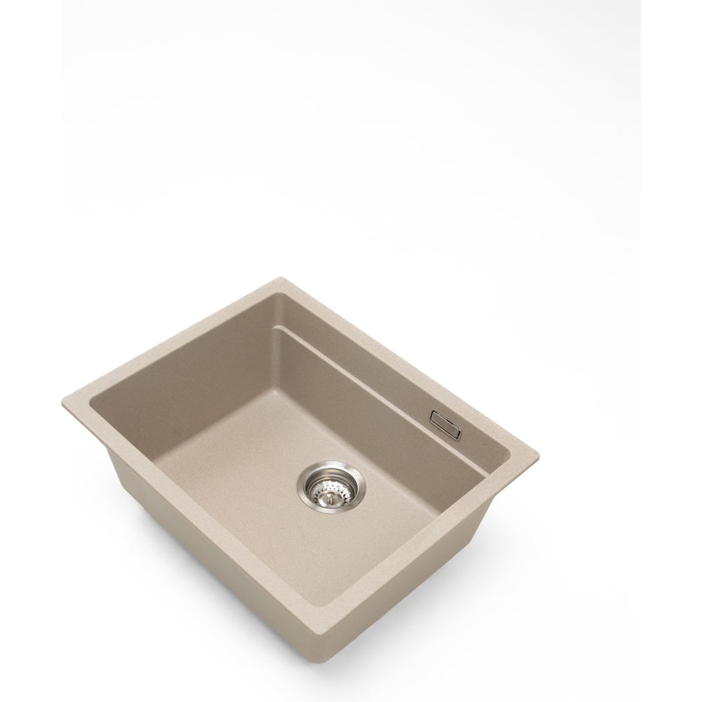 Изображение товара Кварцевая кухонная мойка Grandex AQUA COMFORT 56U бежевый с измельчителем
