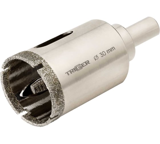 Изображение товара Коронка алмазная с центрирующим сверлом по керамике и керамограниту (30х70 мм) ТРИГГЕР 78030 тов-202712