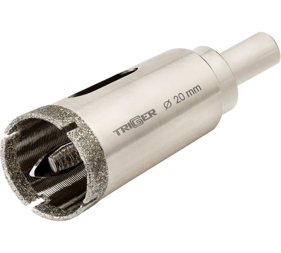 Изображение товара Коронка алмазная с центрирующим сверлом по керамике и керамограниту (20х70 мм) ТРИГГЕР 78020 тов-202709