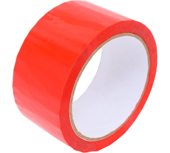 Изображение товара Упаковочная клейкая лента ООО Комус 48 мм х 55 м х 43 мкм, красная 455017