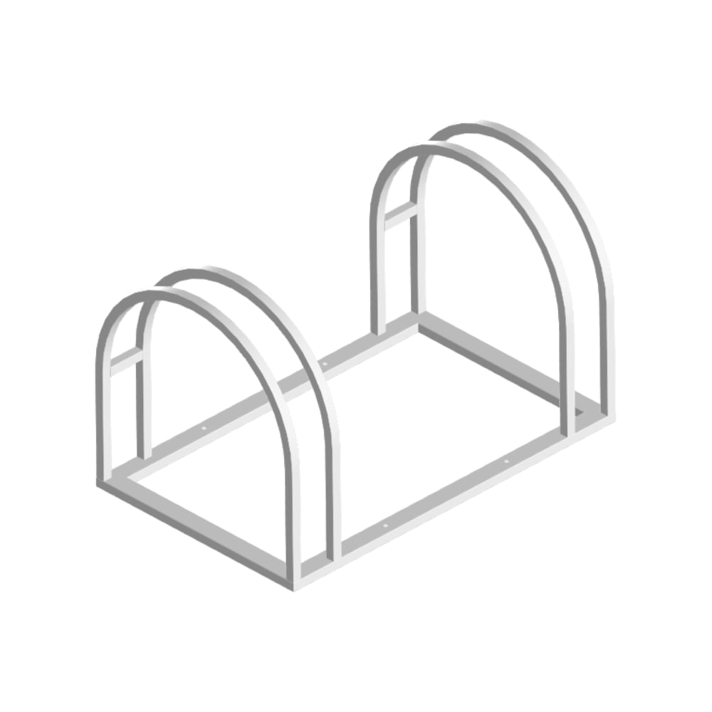 Изображение товара Велопарковка Parallax 608SLV для велосипедов 800x500x500 мм