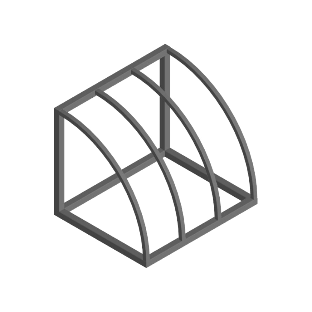 Изображение товара Велопарковка Parallax темно-серый 600x500x500 609DGR500600500-VEL