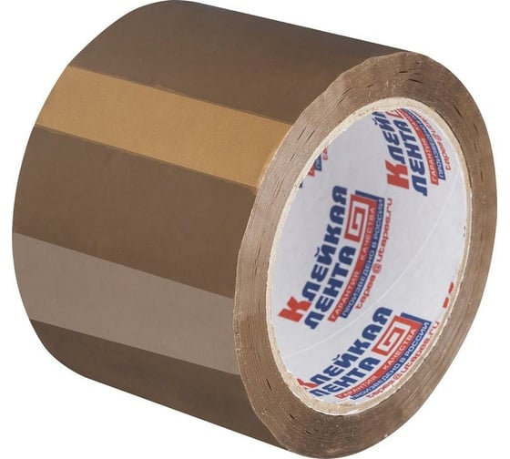 Изображение товара Упаковочная клейкая лента ООО Комус 75 мм х 66 м х 47 мкм, коричневая, Россия, 6 шт./уп. 1042783