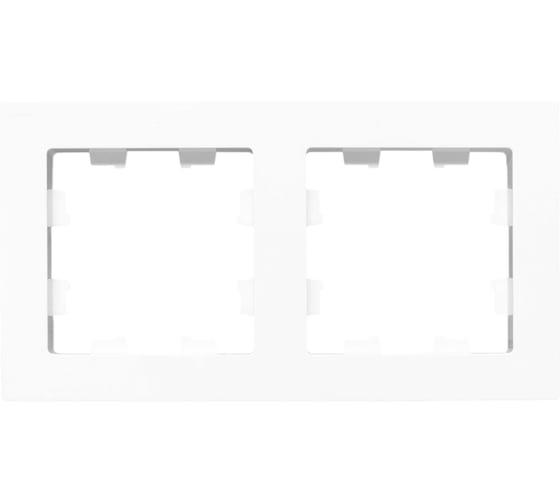 Изображение товара 2-местная рамка EKF белая, пластик, Эпика UP1-FPW-02