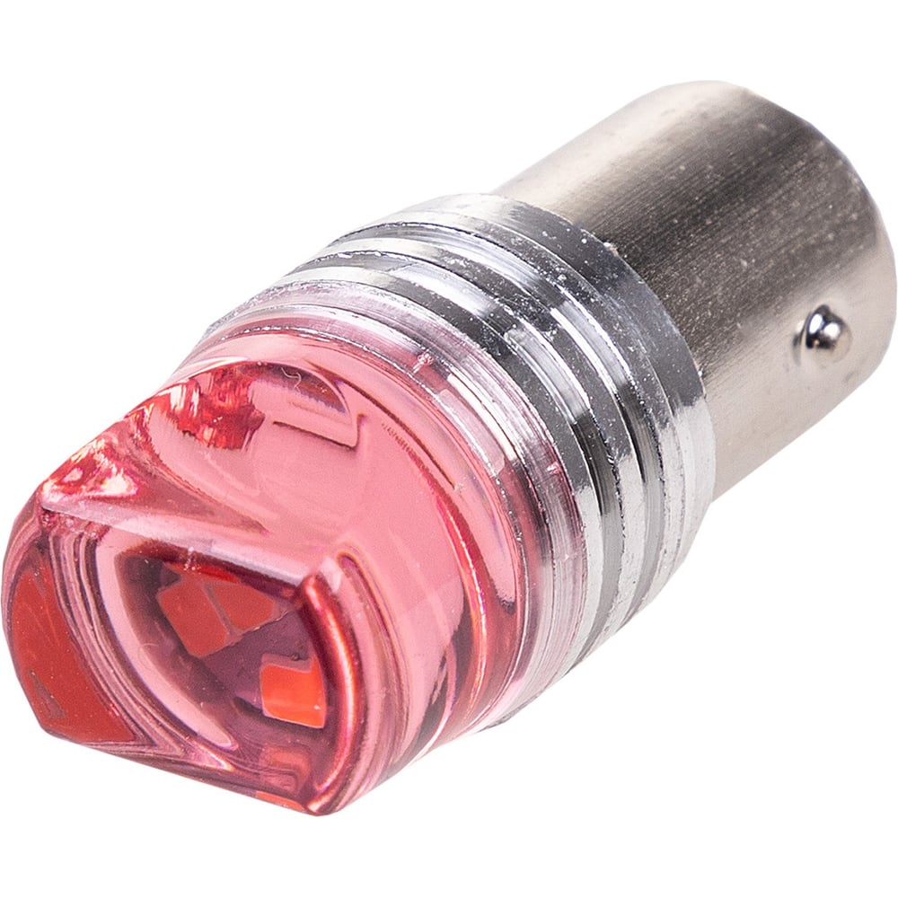 Изображение товара Автолампа диод SKYWAY S25 (P21/5W) 12V 9 SMD BAY15d 2-конт., красная, FLASH, 2 шт., противотуманки/поворот/задний ход/стоп S08201462/K