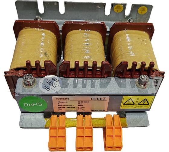 Изображение товара Входной реактор Systeme Electric STV 3Ф 690В 30кВт SEOP2426