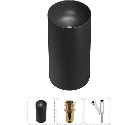 Изображение товара Набор Wellsee 3 в 1 Callipy Art напольная раковина 42x42x84 см 20215553R