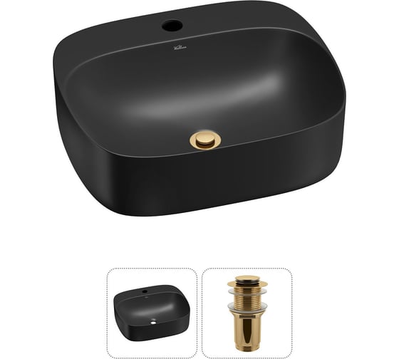 Изображение товара Набор Wellsee 2 в 1 Ideal накладная раковина 50x42 см 20214157R